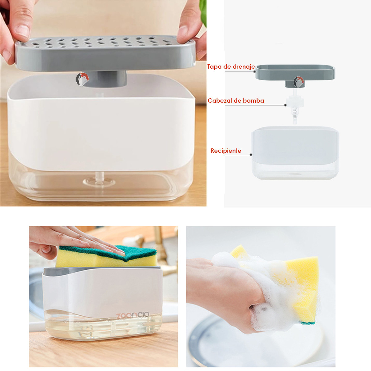 Miniatura 2 de Dispensador De Jabón Con Soporte De Espo